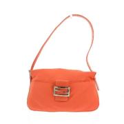 Pre-owned Leather fendi-bags Fendi Vintage , Orange , Dames