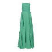 Groene Mouwloze Jurk met Drape Atelier Legora , Green , Dames