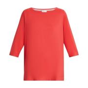 Elegante Boatneck Tuniek Silhouet Marina Rinaldi , Red , Dames