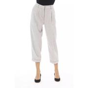 Grijze Wollen Jeans & Broek Alpha Studio , Gray , Dames