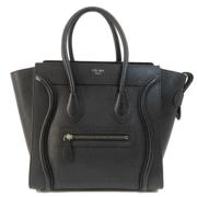 Pre-owned Leather celine-bags Celine Vintage , Black , Dames