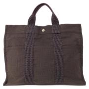 Pre-owned Canvas totes Hermès Vintage , Brown , Dames