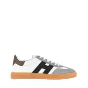 Coole Leren Witte Sneakers Memory Foam Hogan , Multicolor , Heren