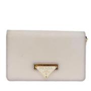 Pre-owned Leather prada-bags Prada Vintage , Beige , Dames