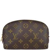 Pre-owned Leather pouches Louis Vuitton Vintage , Brown , Dames