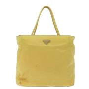 Pre-owned Fabric prada-bags Prada Vintage , Yellow , Dames