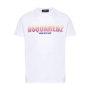 Witte T-shirts & Polos Ss24 Dsquared2 , White , Heren