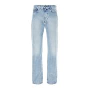 Klassieke Denim Jeans voor Heren Versace , Blue , Heren