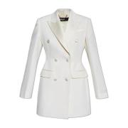 Lange double-breasted blazer Versace , Beige , Dames