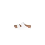 Plateau sandalen met verstelbare metalen gesp Birkenstock , White , Da...