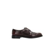 Bruin Leren Monk Strap Brogues Church's , Brown , Dames