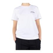 Witte Katoenen Logo T-Shirt Isabel Marant , White , Dames