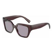 Paarse Spiegel Zonnebril Dolce & Gabbana , Brown , Dames