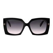 Stijlvolle Jacquetta Zonnebril voor de Zomer Tom Ford , Black , Dames