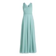 Elegante Geplooide Avondjurk vera mont , Green , Dames