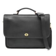 Pre-owned Leather shoulder-bags Coach Pre-owned , Black , Dames