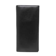 Pre-owned Leather wallets Dior Vintage , Black , Heren