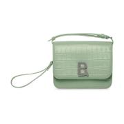 Groene Krokodileffect Crossbody Tas Balenciaga , Green , Dames