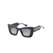 Cat-eye Zwarte Dames Zonnebril Gucci , Black , Dames