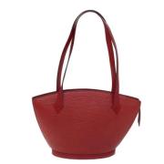 Pre-owned Leather totes Louis Vuitton Vintage , Red , Dames