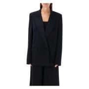 Zwart Double-Breasted Tuxedo Blazer Jas Stella McCartney , Black , Dam...