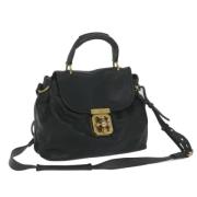 Pre-owned Leather shoulder-bags Chloé Pre-owned , Black , Dames