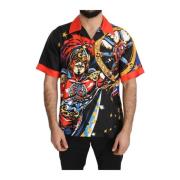 Multicolor Zijden Overhemd Casual Elegance Dolce & Gabbana , Multicolo...