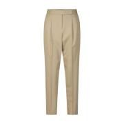 Wollen Rechte Broek Windsor , Brown , Dames