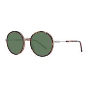 Bruine Ronde Zonnebril met Groene Lenzen Scotch & Soda , Brown , Heren