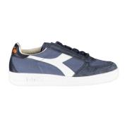 Stijlvolle Blauwe Stoffen Sneaker Diadora , Blue , Dames