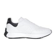 Witte Sneakers met Logo Print Alexander McQueen , White , Heren