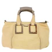 Pre-owned Leather handbags Chloé Pre-owned , Beige , Dames