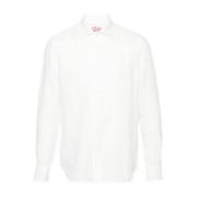Witte Linnen Pamplona Shirt MC2 Saint Barth , White , Heren