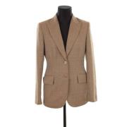 Pre-owned Wool outerwear Valentino Vintage , Beige , Dames