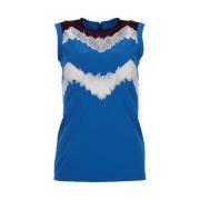 Pre-owned Polyester tops Valentino Vintage , Blue , Dames