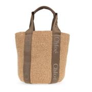 Woody Grote Shopper Tas Chloé , Beige , Dames