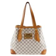 Pre-owned Canvas totes Louis Vuitton Vintage , White , Dames