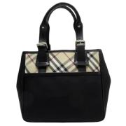 Pre-owned Canvas handbags Burberry Vintage , Black , Dames