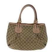 Pre-owned Canvas gucci-bags Gucci Vintage , Beige , Dames