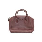 Pre-owned Leather handbags Givenchy Pre-owned , Brown , Dames