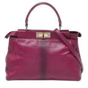 Pre-owned Leather handbags Fendi Vintage , Pink , Dames