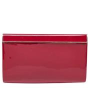 Pre-owned Leather clutches Jimmy Choo Pre-owned , Red , Dames