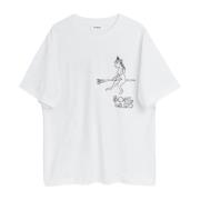 Maan Print T-shirt Soulland , White , Unisex