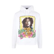 Casual Sweatshirt voor Dagelijks Comfort Dsquared2 , White , Heren