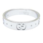 Pre-owned White Gold rings Gucci Vintage , Gray , Dames