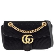 Pre-owned Velvet gucci-bags Gucci Vintage , Black , Dames