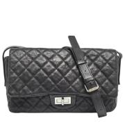 Pre-owned Leather chanel-bags Chanel Vintage , Black , Dames