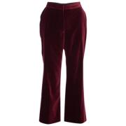 Pre-owned Velvet bottoms Stella McCartney Pre-owned , Red , Dames