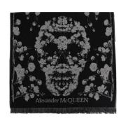 Wollen sjaal Alexander McQueen , Black , Dames