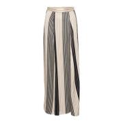 Maxi Rok Zwart Sandshell Streep Soaked in Luxury , Multicolor , Dames